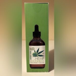Hemp Lemongrass Body Oil 4oz by Natural Therapy
